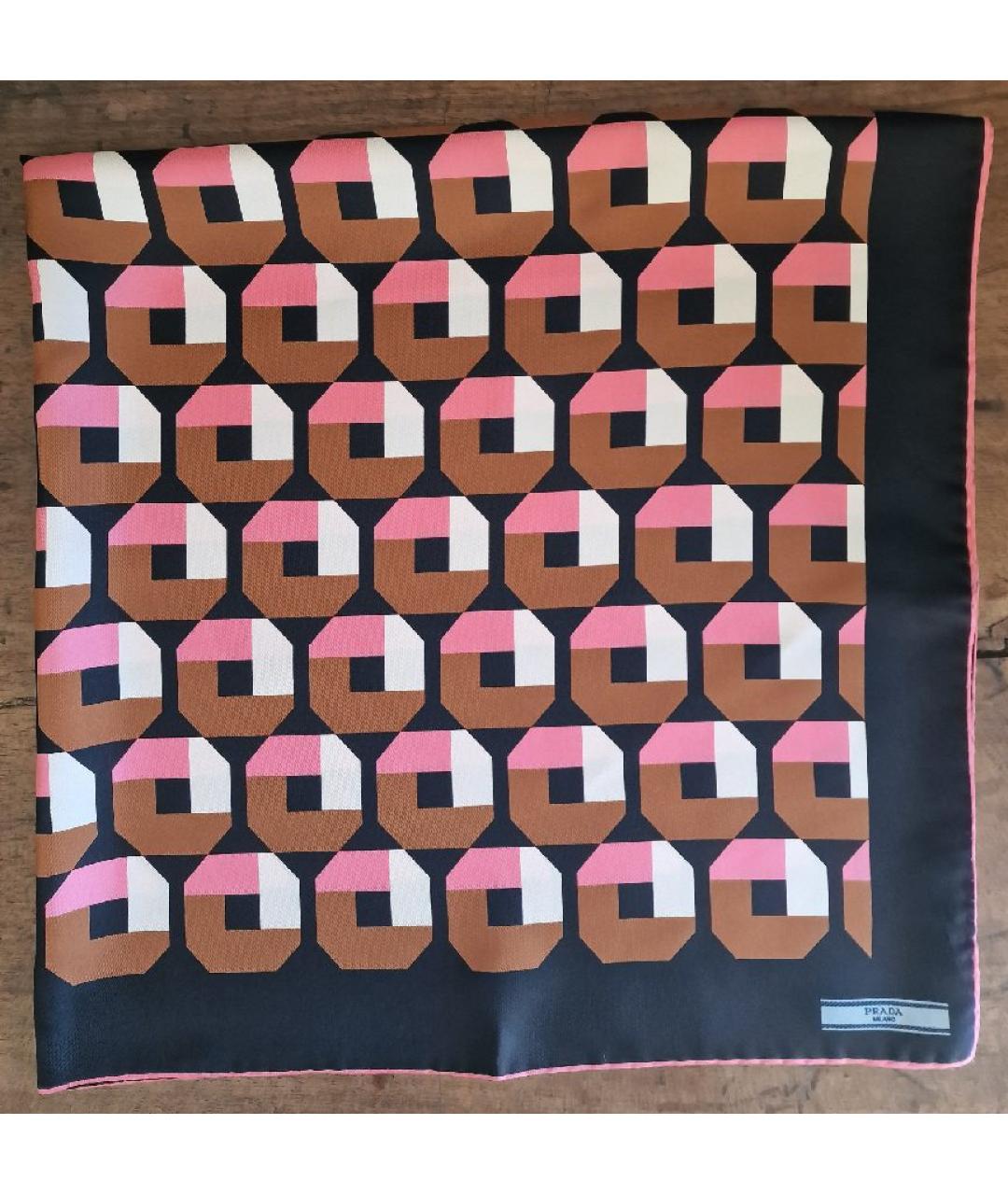 PRADA Мульти шелковый платок, фото 6