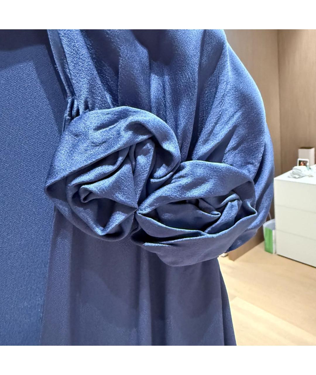 LANVIN Синий шелковый комбинезон, фото 4