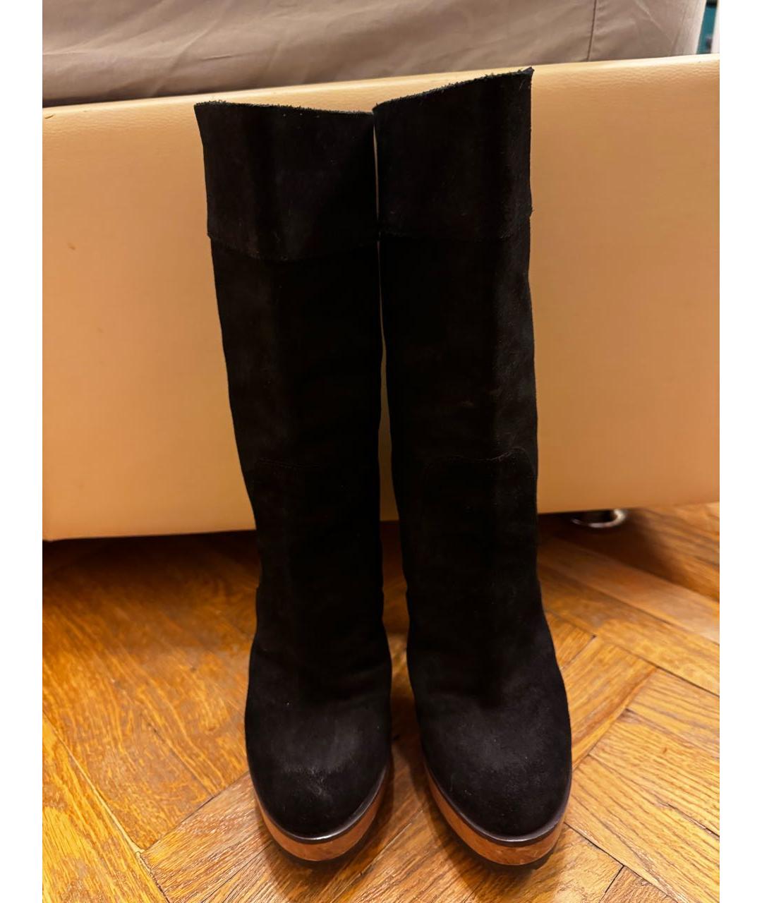 DOLCE&GABBANA Коричневые замшевые сапоги, фото 2