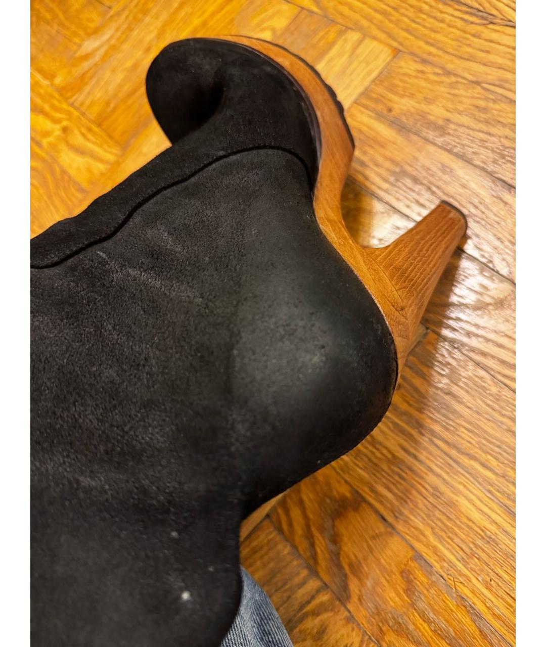 DOLCE&GABBANA Коричневые замшевые сапоги, фото 8