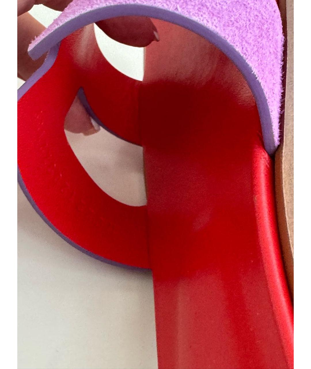 HERMES Замшевые босоножки, фото 8