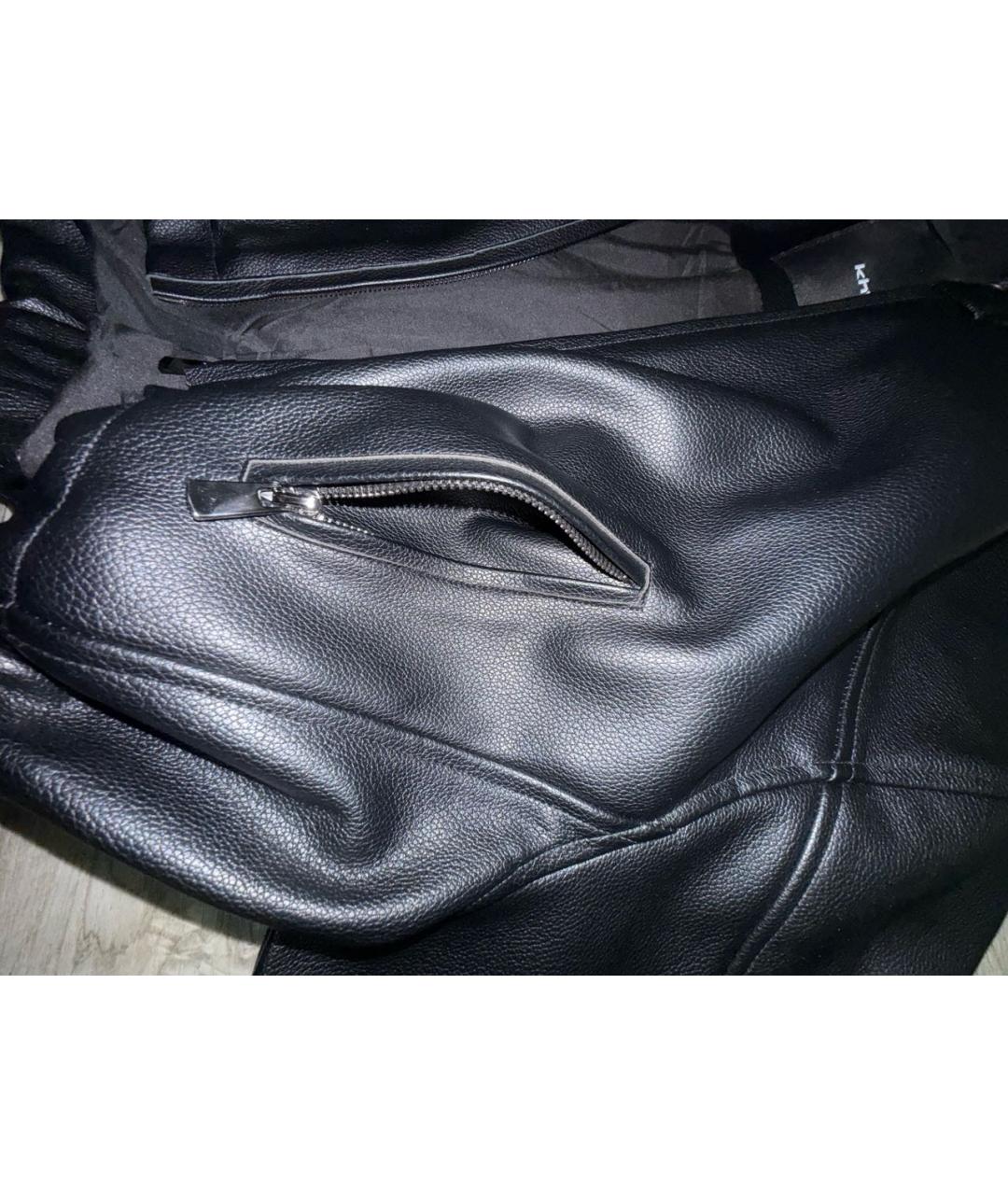 KHY Черная кожаная куртка, фото 5