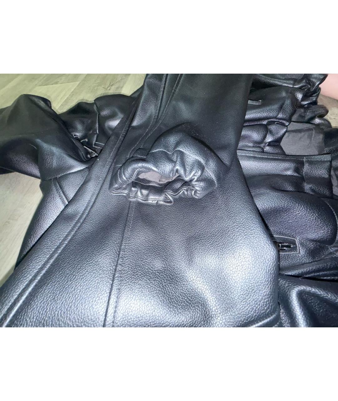 KHY Черная кожаная куртка, фото 6