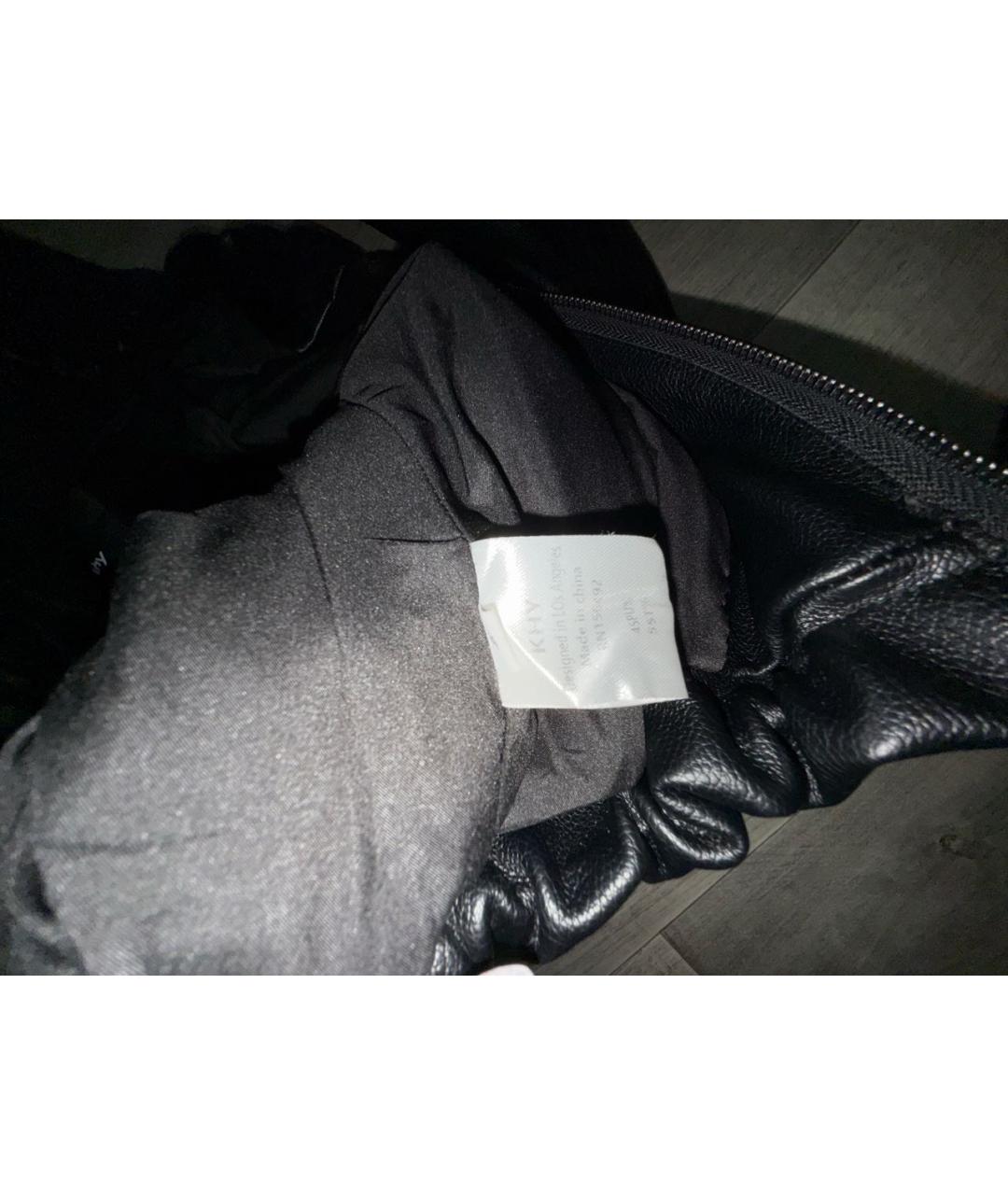KHY Черная кожаная куртка, фото 7