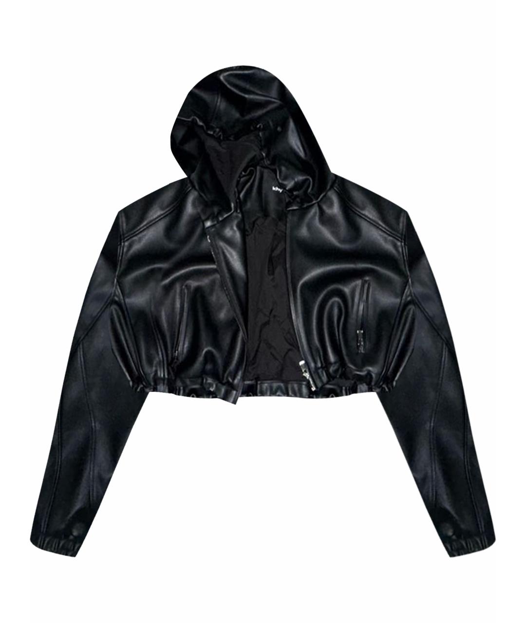 KHY Черная кожаная куртка, фото 1