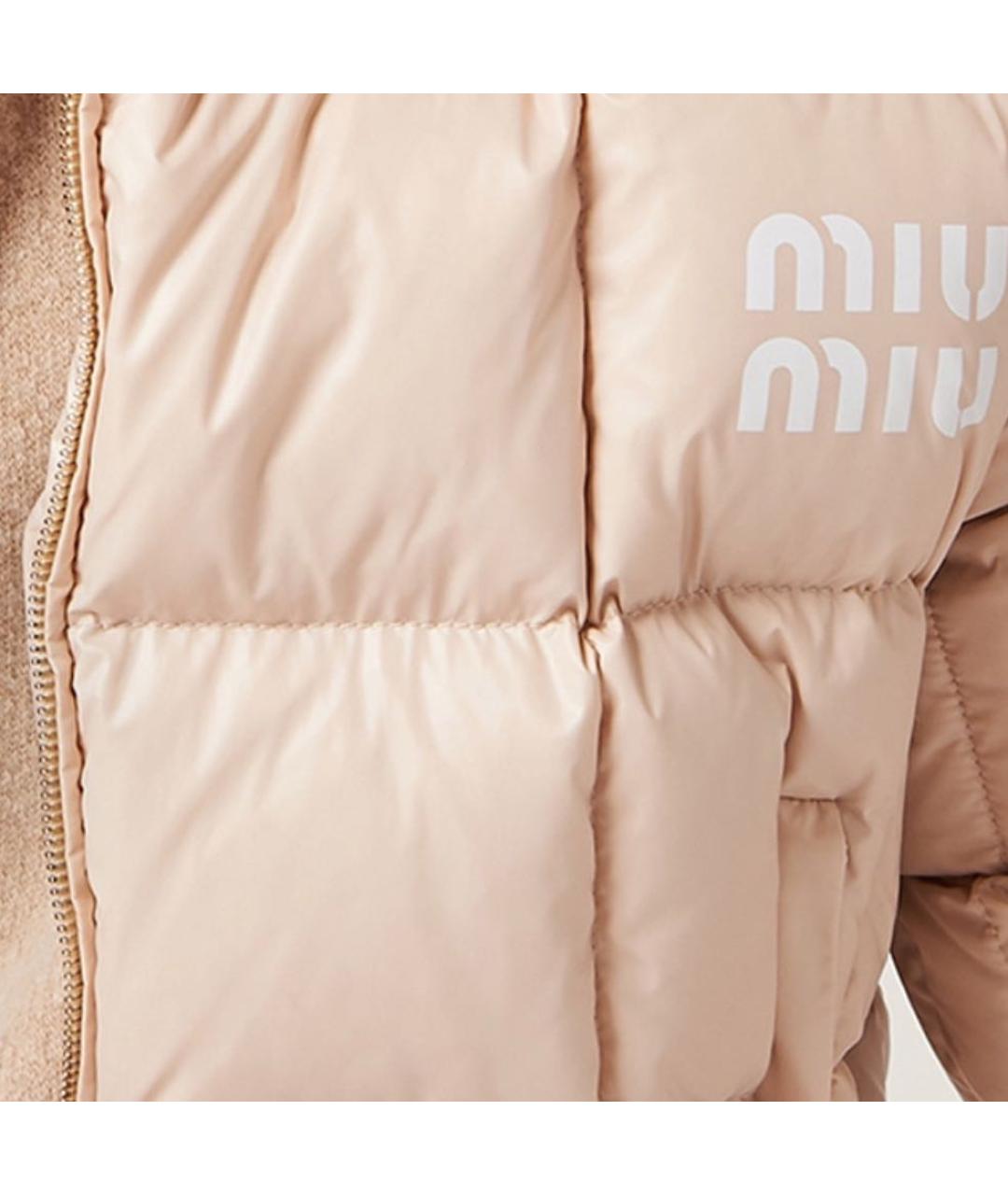 MIU MIU Розовая полиамидовая куртка, фото 5