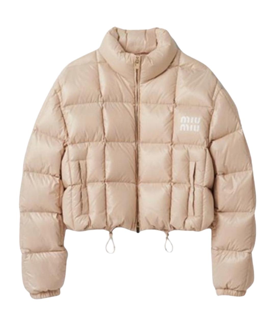 MIU MIU Розовая полиамидовая куртка, фото 1