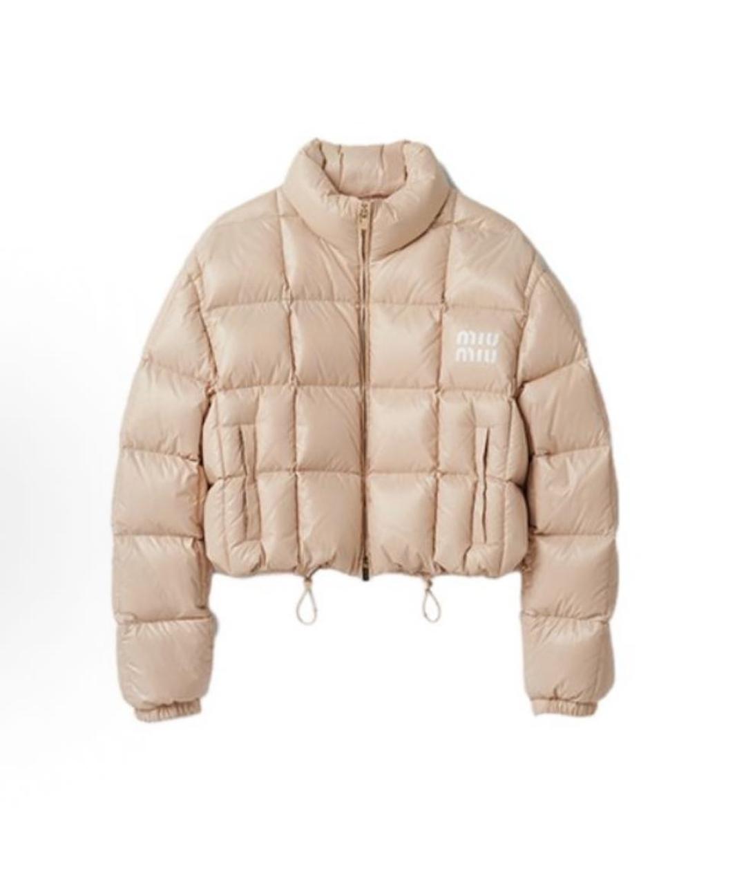 MIU MIU Розовая полиамидовая куртка, фото 6