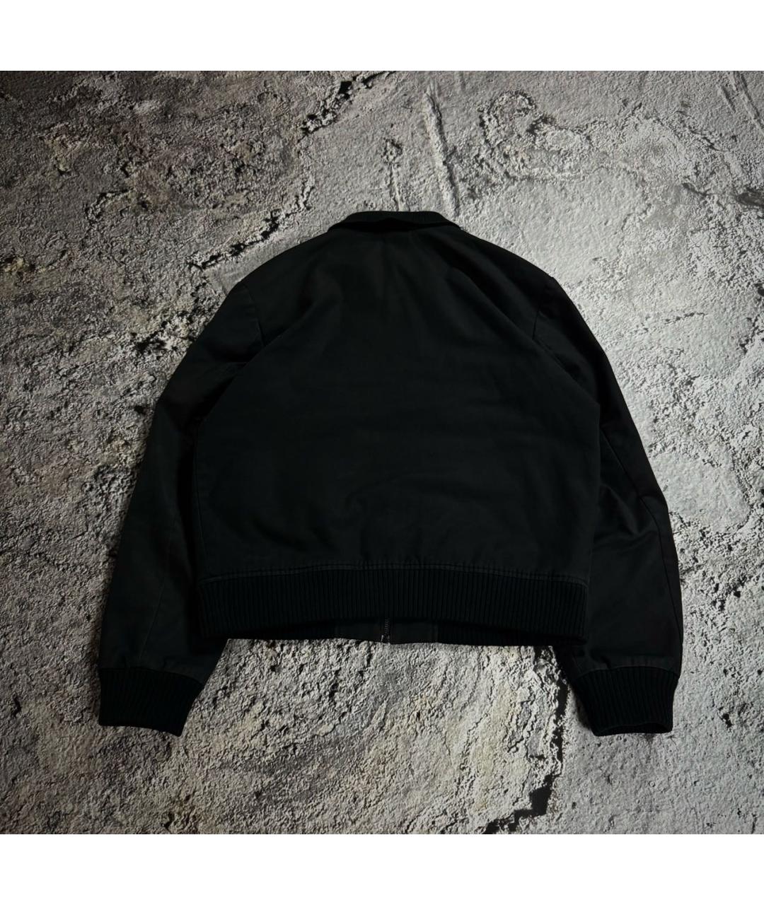 RAF SIMONS Черная хлопко-эластановая куртка, фото 2