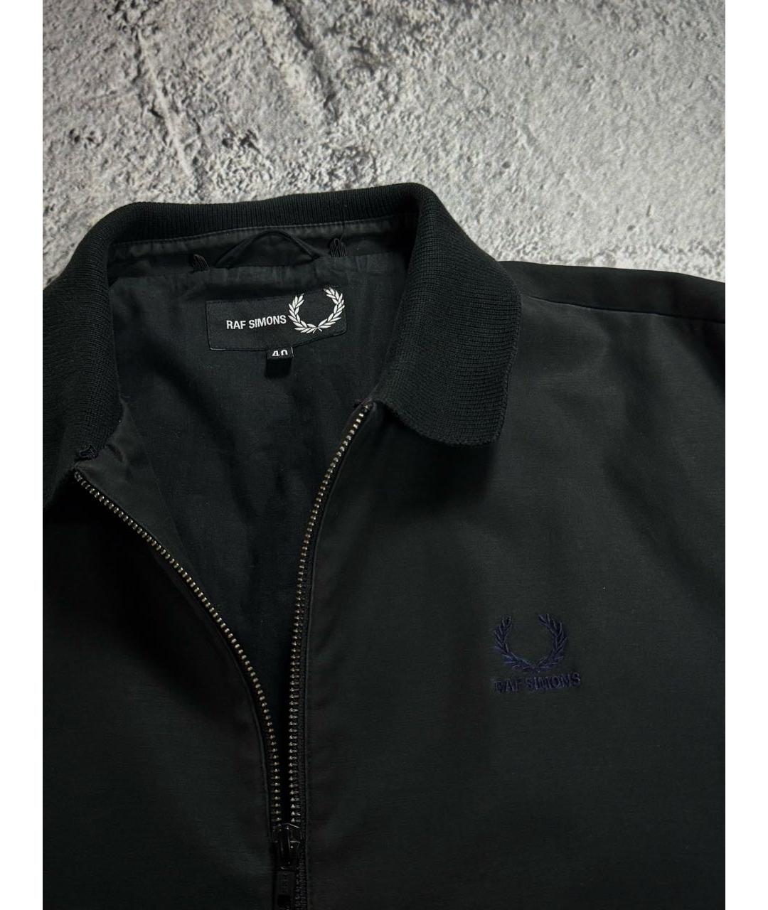 RAF SIMONS Черная хлопко-эластановая куртка, фото 3