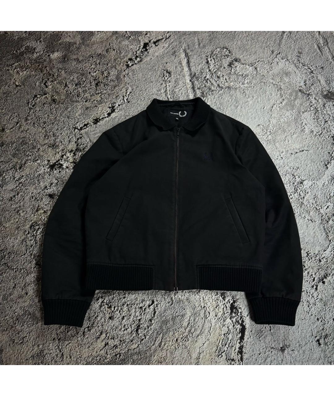 RAF SIMONS Черная хлопко-эластановая куртка, фото 7