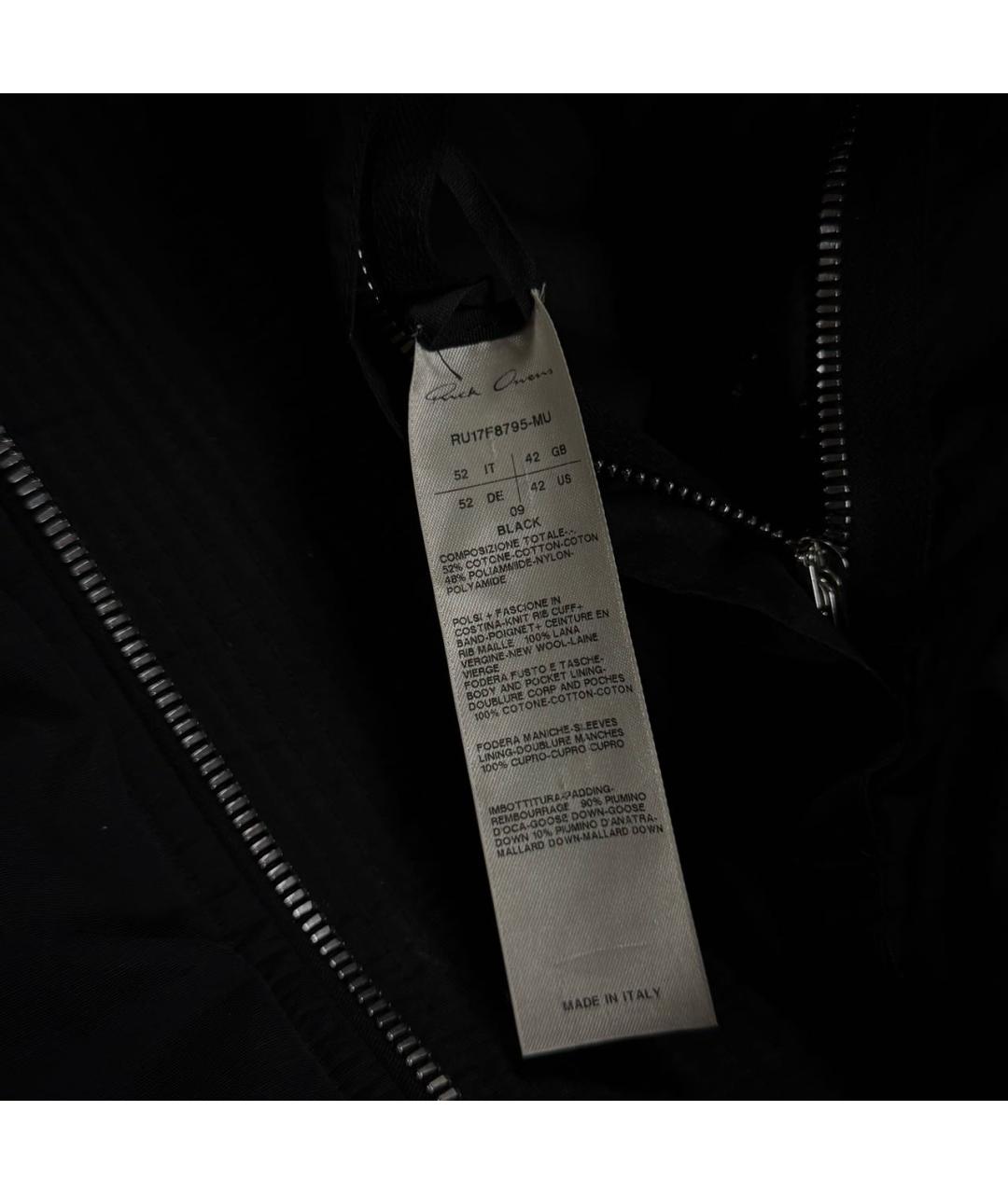 RICK OWENS Черная полиамидовая куртка, фото 6