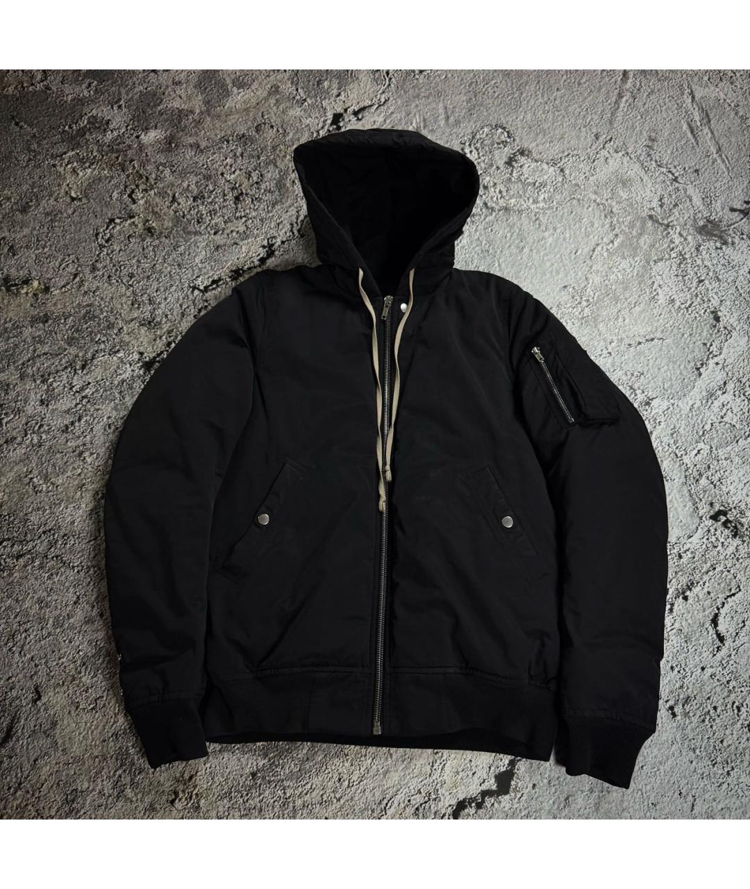 RICK OWENS Черная полиамидовая куртка, фото 8