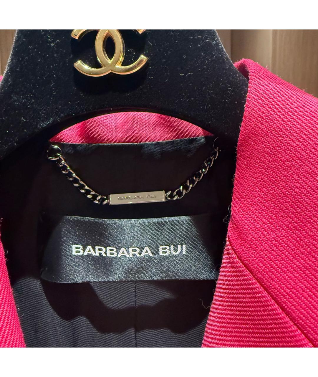 BARBARA BUI Фуксия шерстяной жакет/пиджак, фото 6