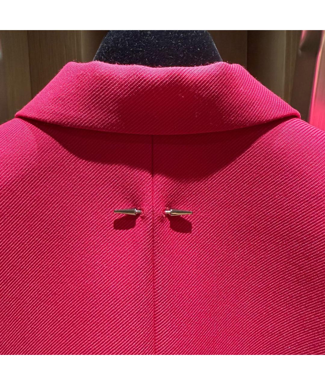 BARBARA BUI Фуксия шерстяной жакет/пиджак, фото 4