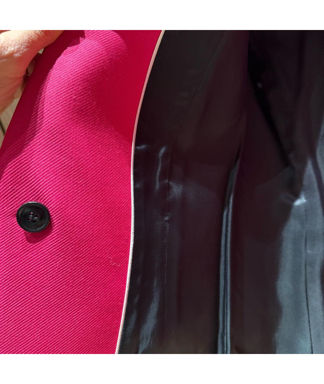 BARBARA BUI Фуксия шерстяной жакет/пиджак, фото 7
