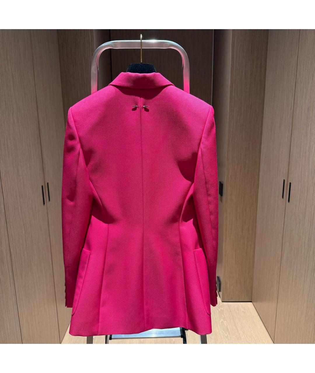 BARBARA BUI Фуксия шерстяной жакет/пиджак, фото 2