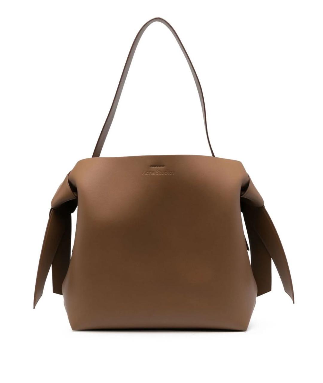 ACNE STUDIOS Коричневая кожаная сумка тоут, фото 1