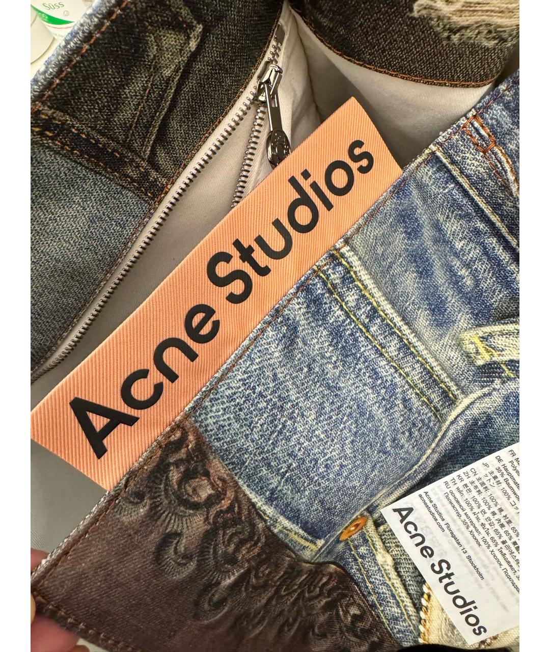 ACNE STUDIOS Мульти деним сумка тоут, фото 4