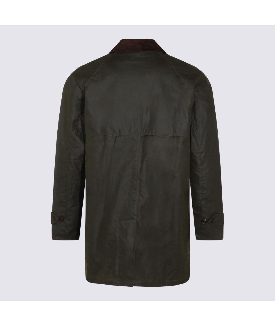 BARBOUR Зеленые хлопковое пальто, фото 2