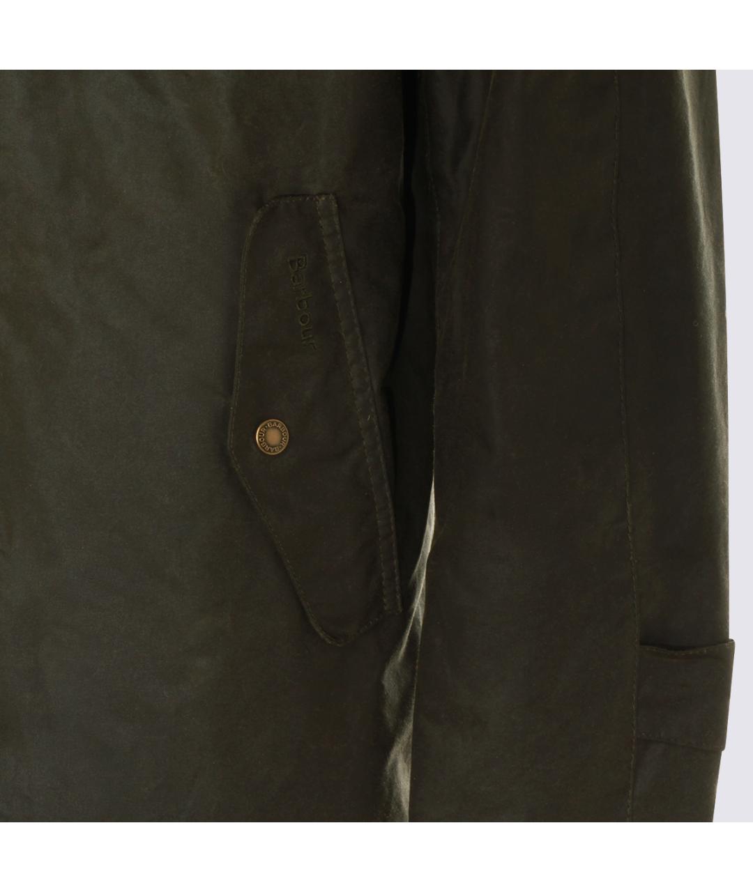 BARBOUR Зеленые хлопковое пальто, фото 3