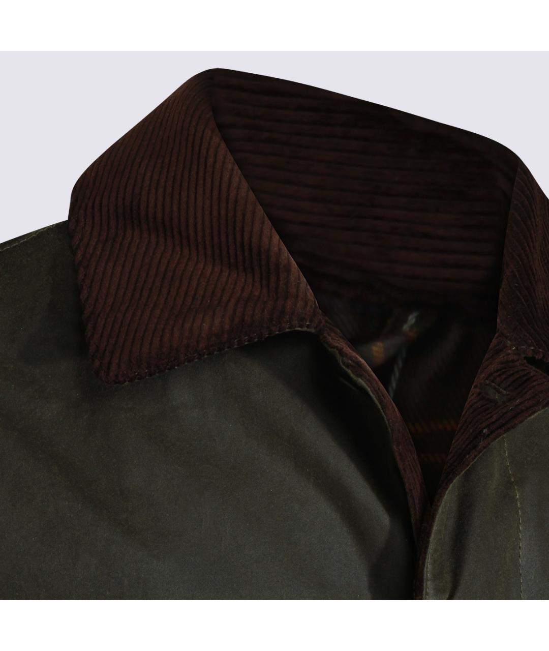 BARBOUR Зеленые хлопковое пальто, фото 4