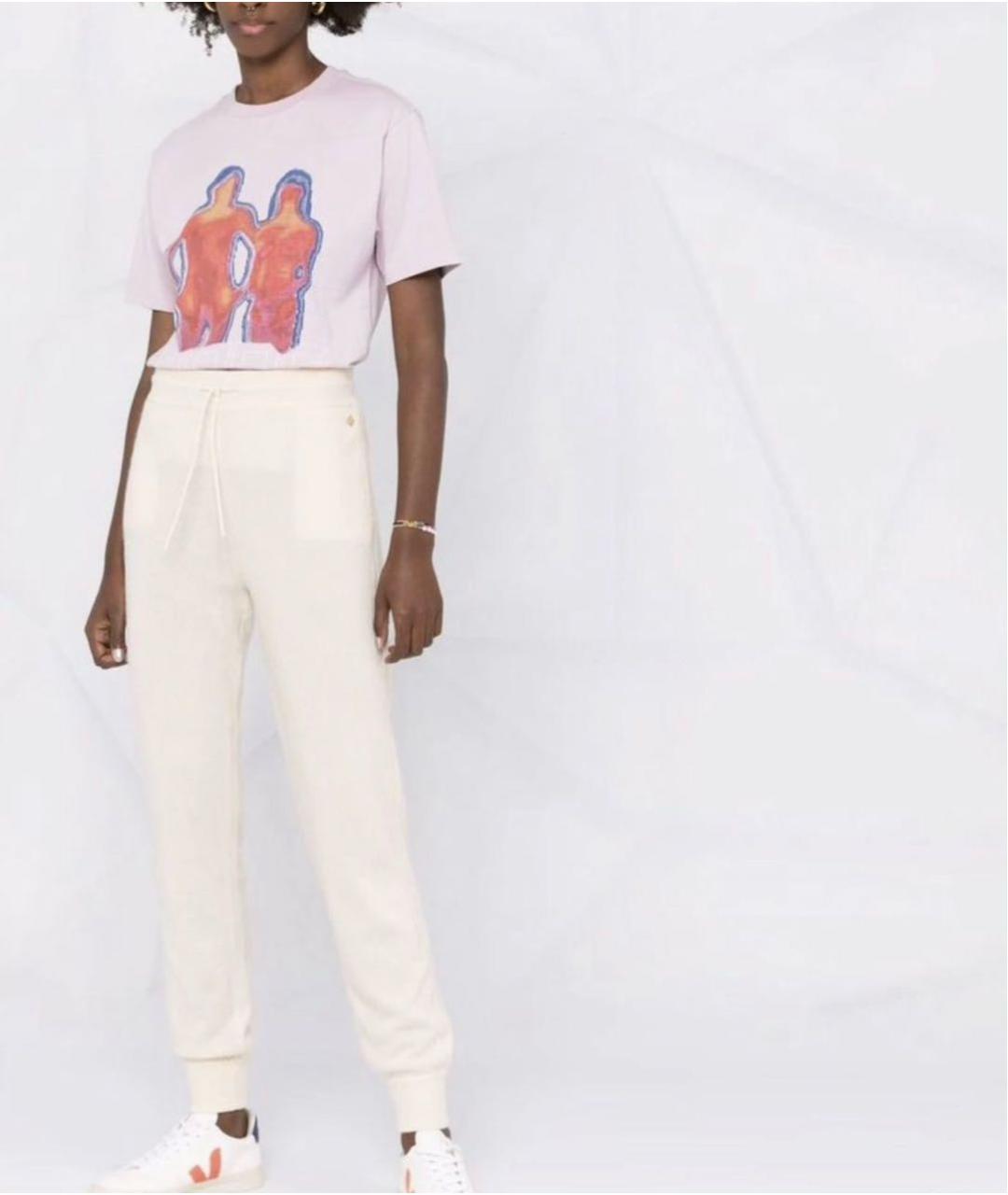 SANDRO Бежевые кашемировые брюки узкие, фото 2