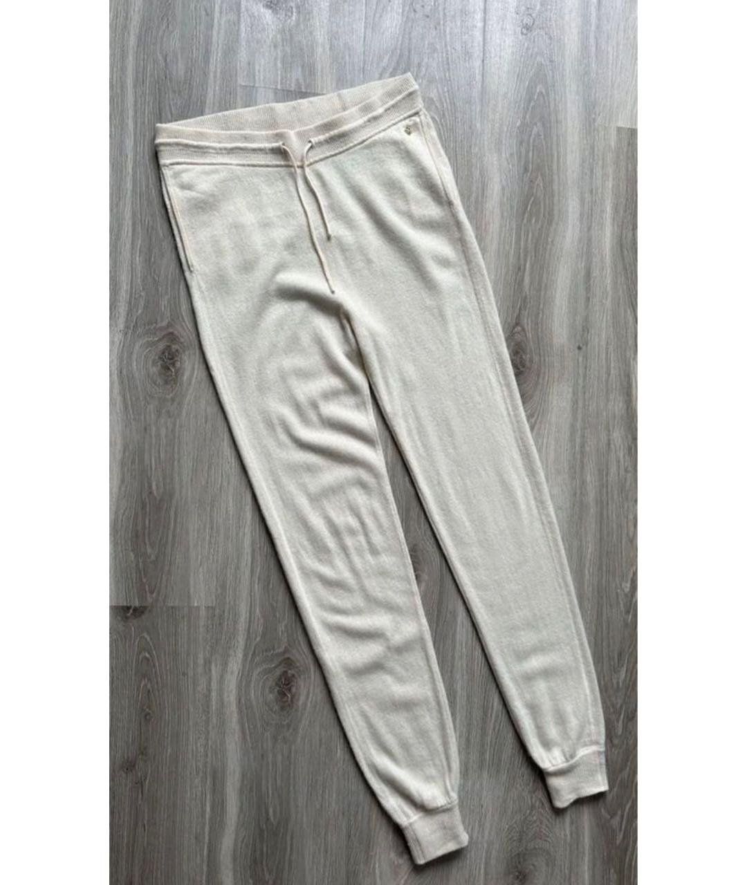 SANDRO Бежевые кашемировые брюки узкие, фото 7