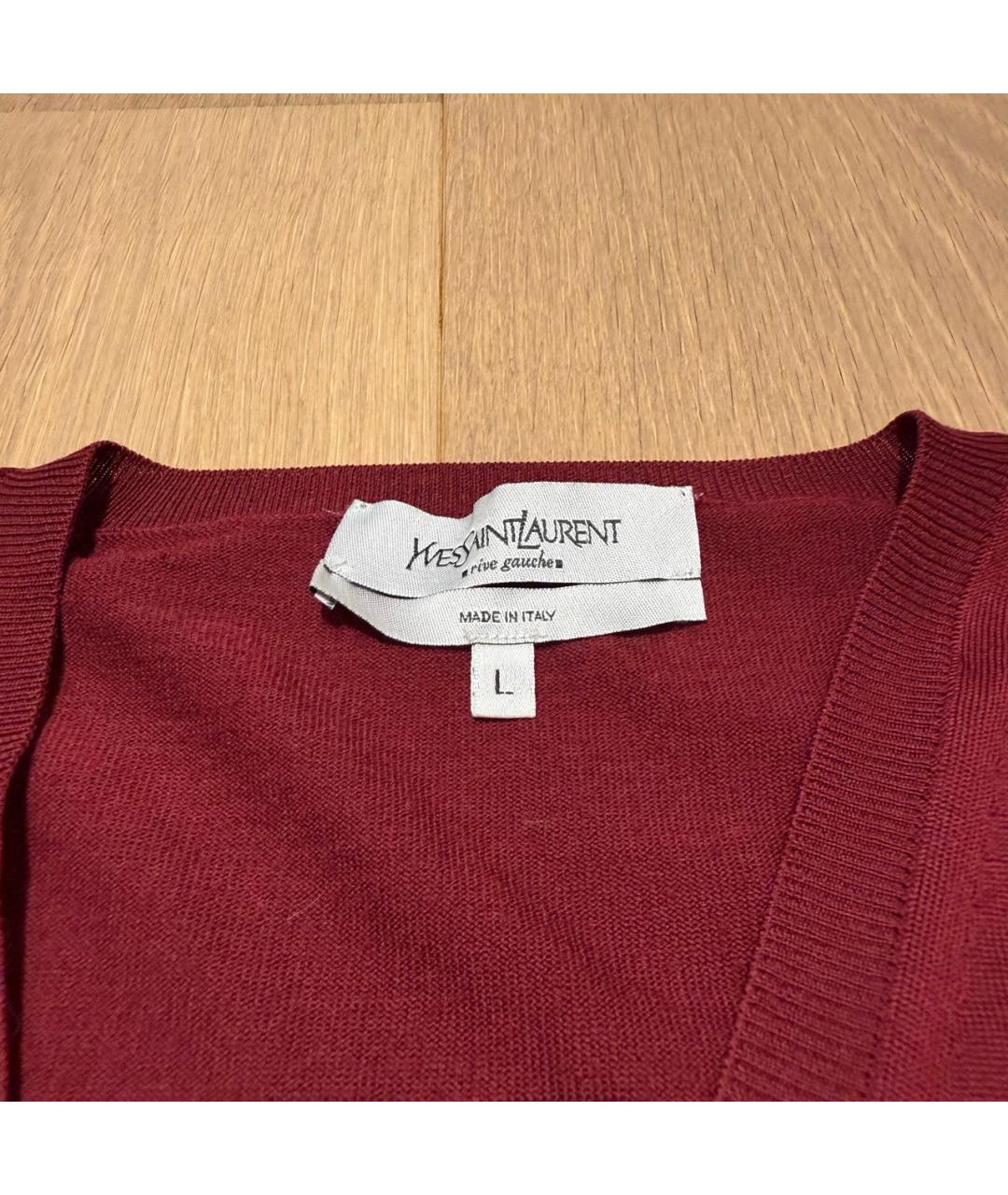 SAINT LAURENT Красный джемпер / свитер, фото 5