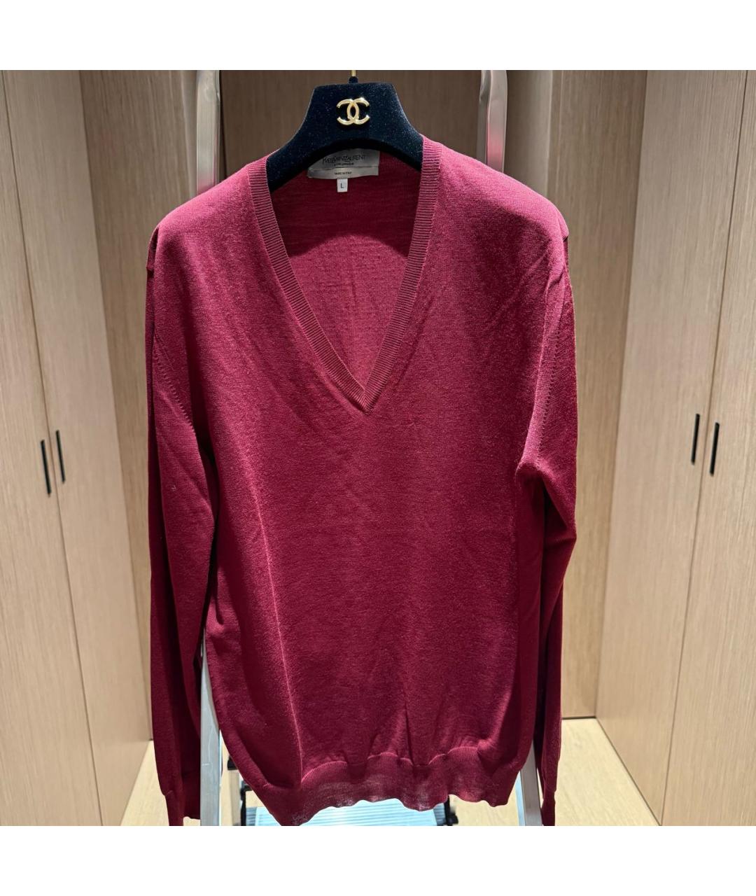 SAINT LAURENT Красный джемпер / свитер, фото 2