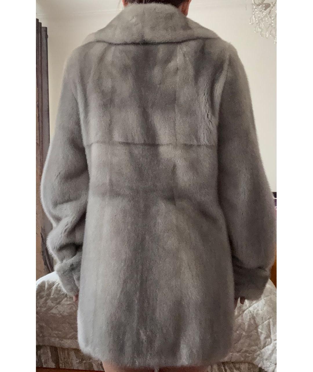 BRASCHI Серая меховая шуба, фото 2
