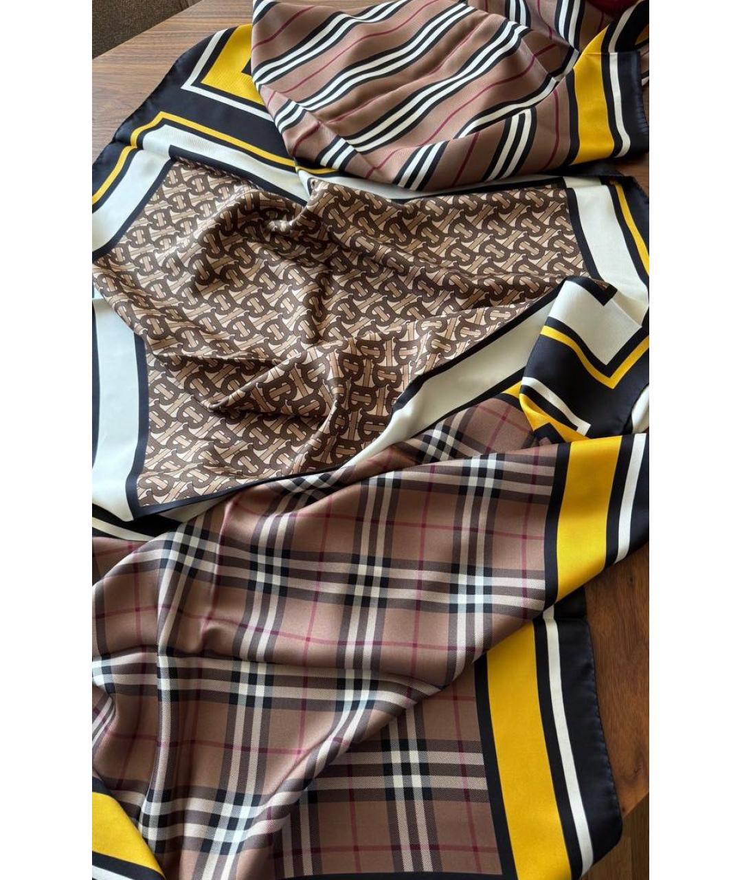 BURBERRY Мульти шелковый шарф, фото 2