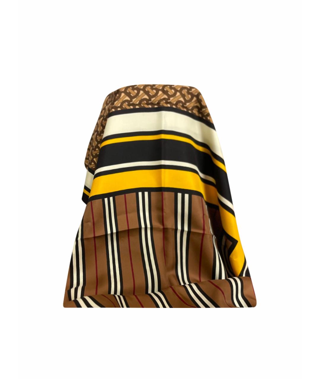 BURBERRY Мульти шелковый шарф, фото 1