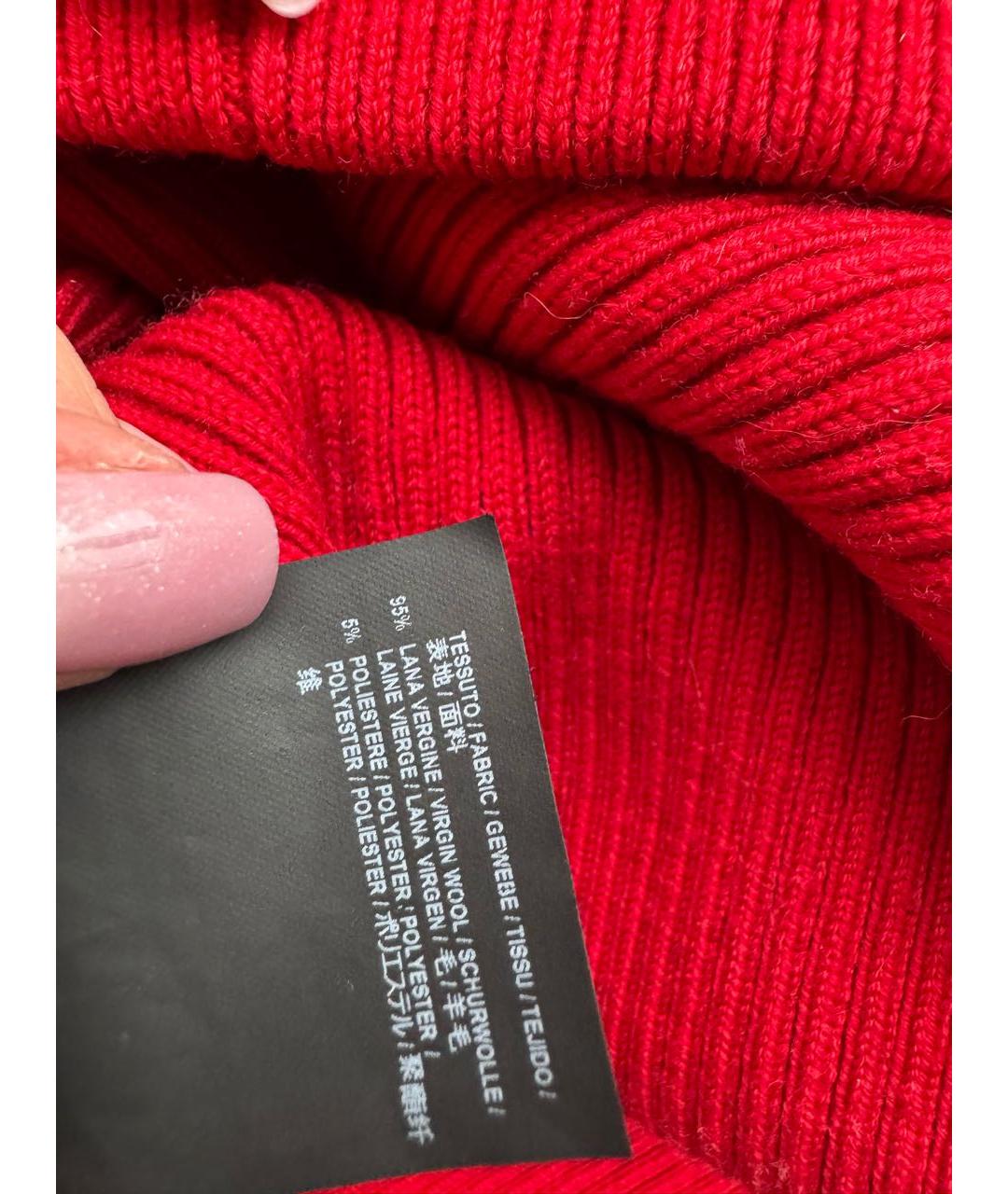 BALENCIAGA Красный шерстяной джемпер / свитер, фото 4