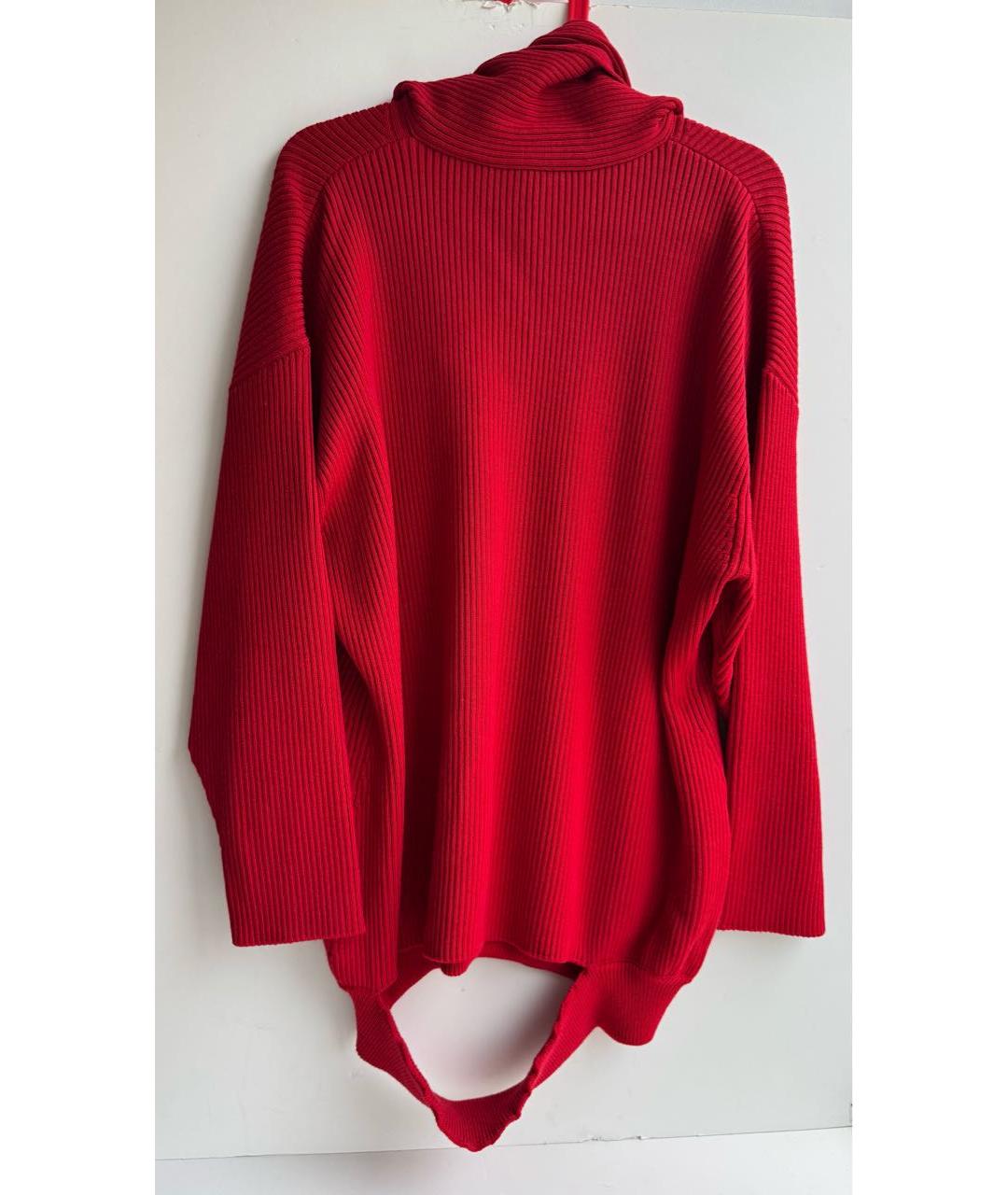 BALENCIAGA Красный шерстяной джемпер / свитер, фото 2