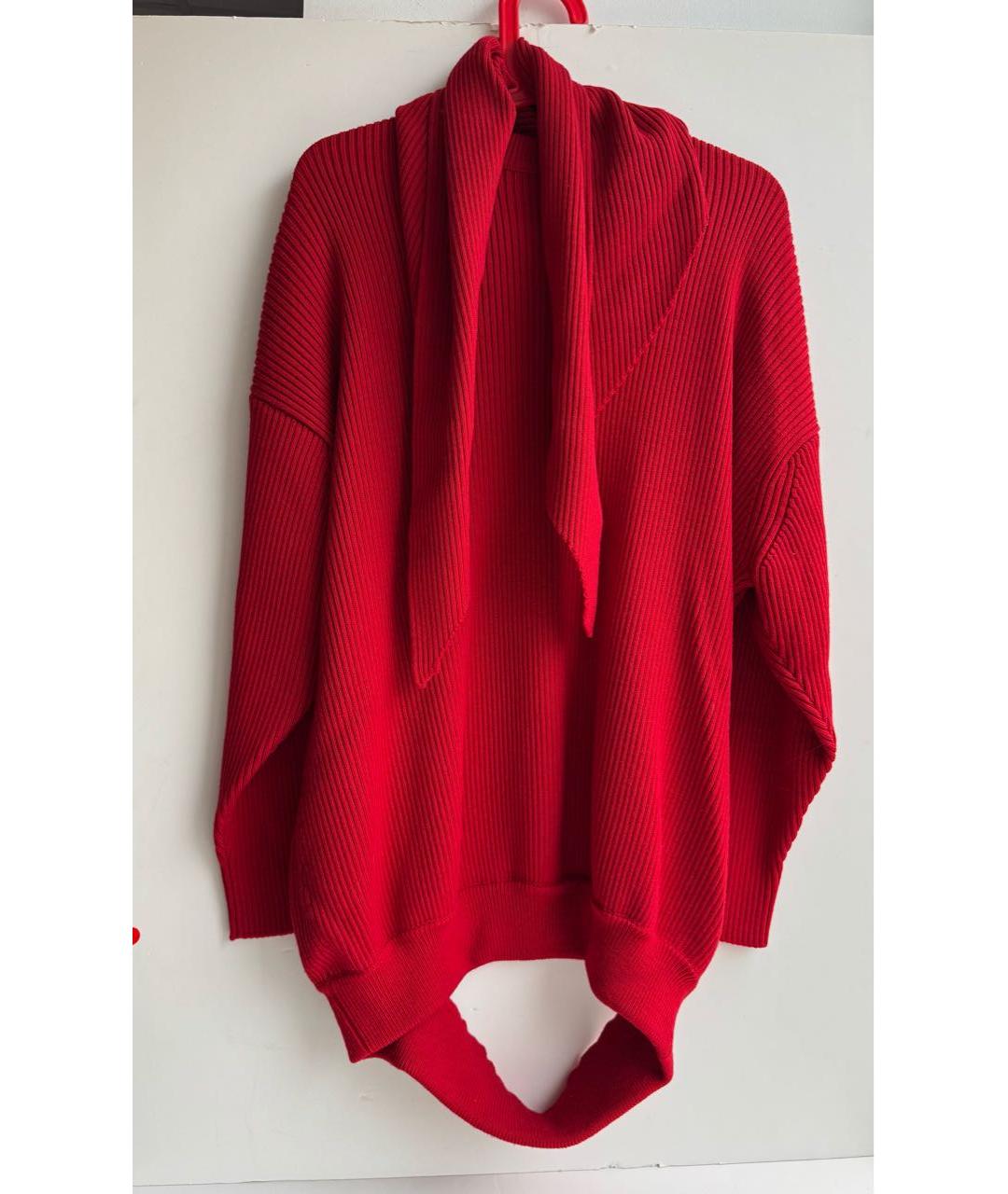BALENCIAGA Красный шерстяной джемпер / свитер, фото 8
