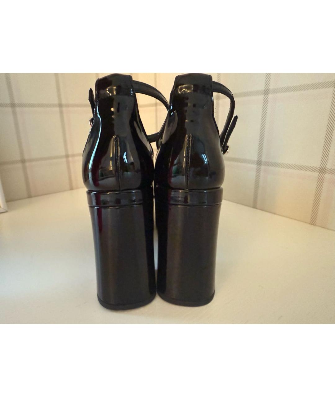 GUCCI Черные туфли из лакированной кожи, фото 3