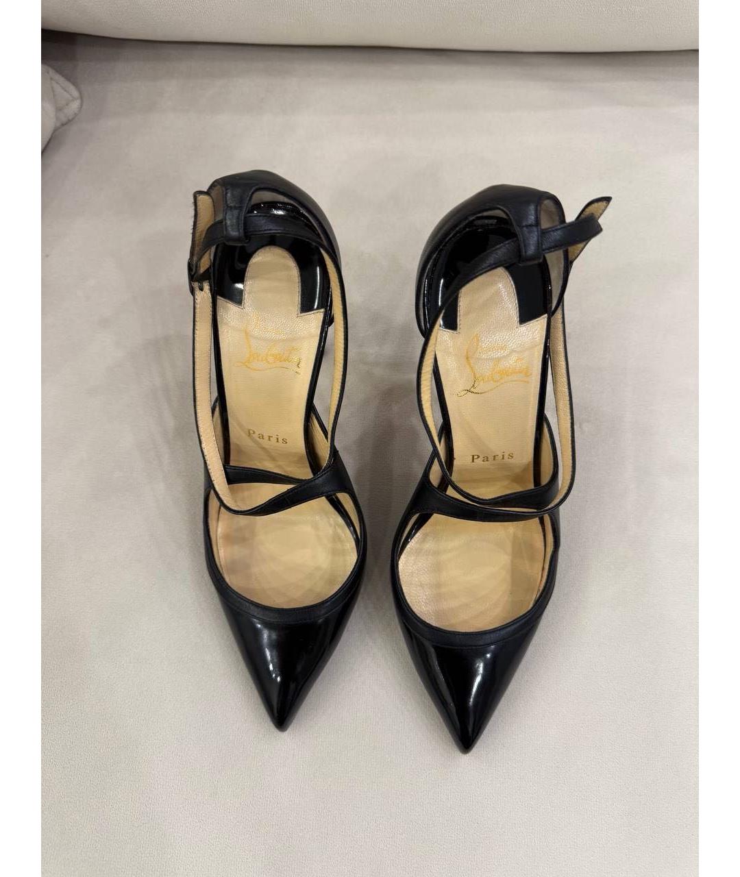 CHRISTIAN LOUBOUTIN Черные туфли из лакированной кожи, фото 5