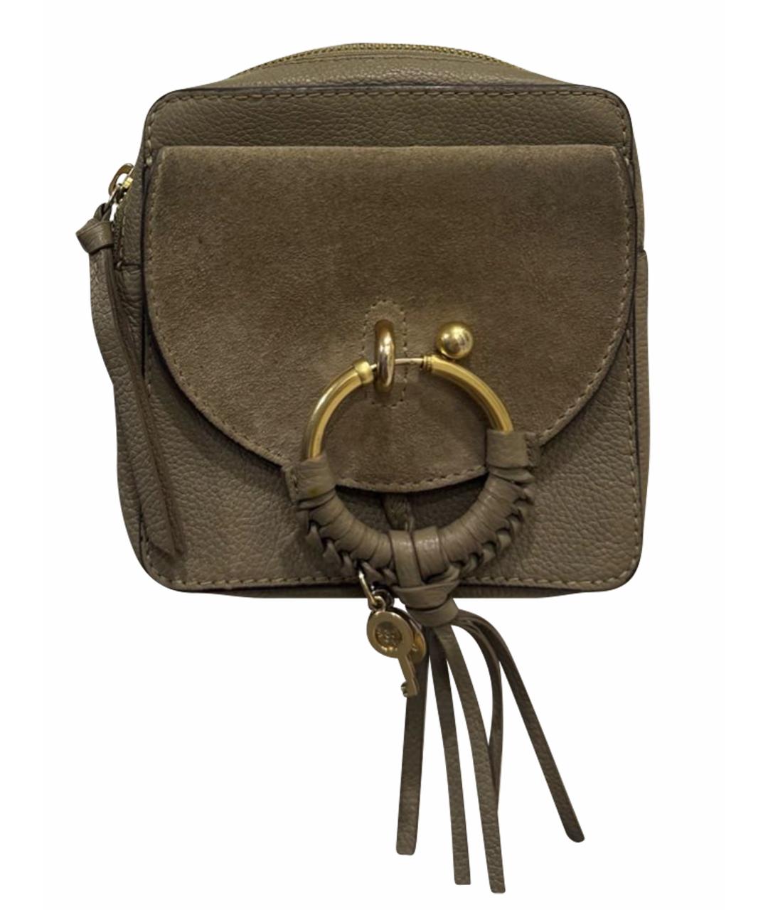 SEE BY CHLOE Бежевая замшевая сумка через плечо, фото 1