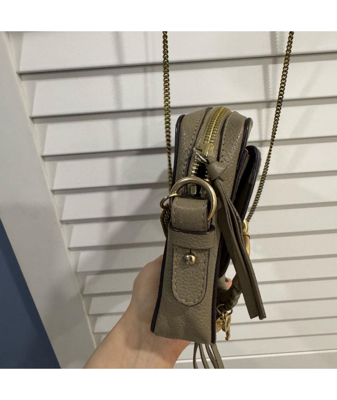 SEE BY CHLOE Бежевая замшевая сумка через плечо, фото 2