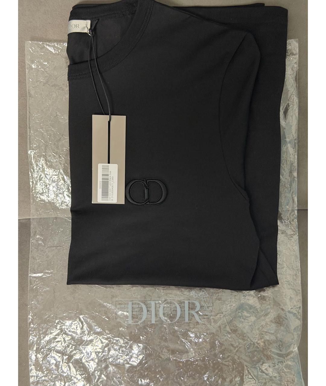 CHRISTIAN DIOR Черная хлопковая майка, фото 3