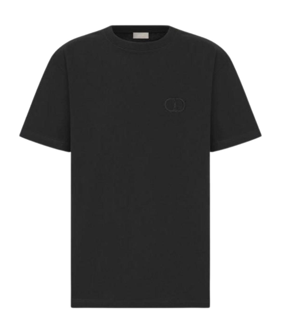 CHRISTIAN DIOR Черная хлопковая майка, фото 1