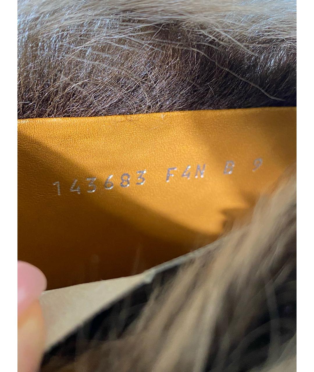 RALPH LAUREN Коричневые кожаные сапоги, фото 8