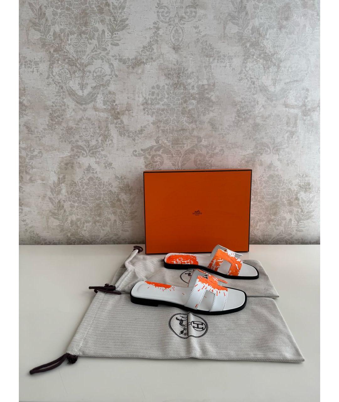 HERMES Кожаные босоножки, фото 6