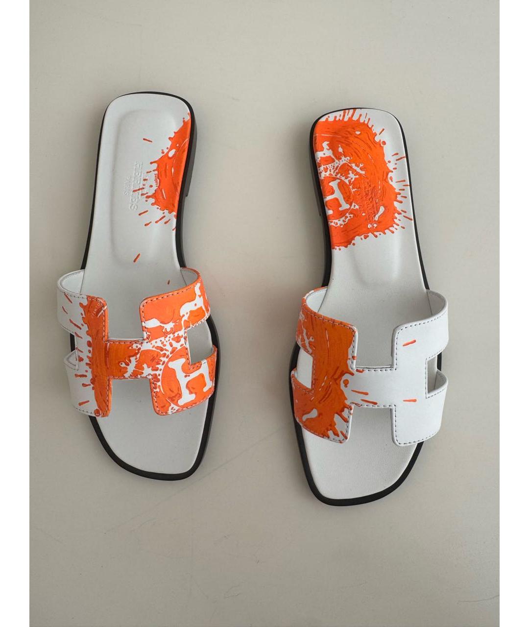 HERMES Кожаные босоножки, фото 2