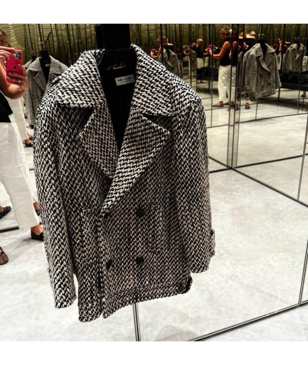 SAINT LAURENT Шерстяное пальто, фото 9