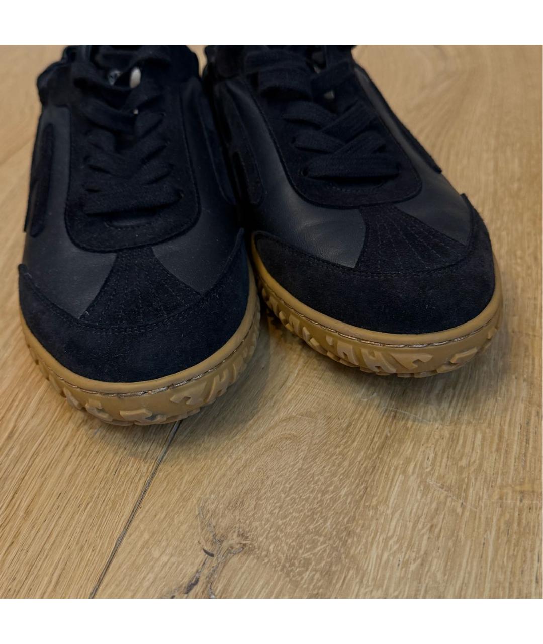 HERMES Черные кроссовки, фото 6