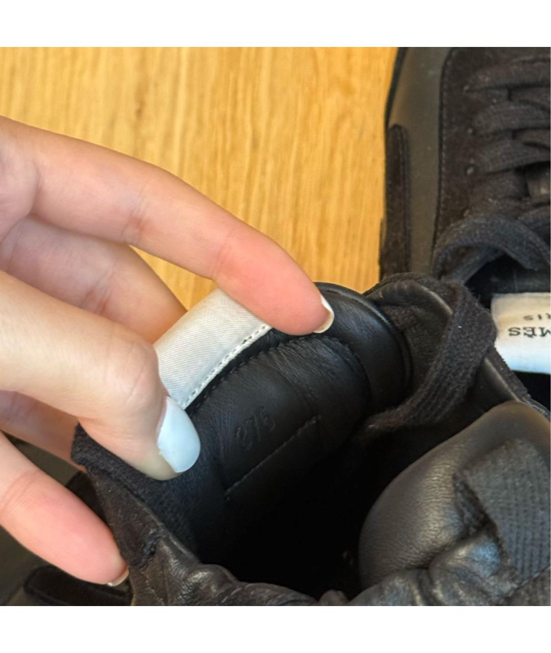 HERMES Черные кроссовки, фото 5