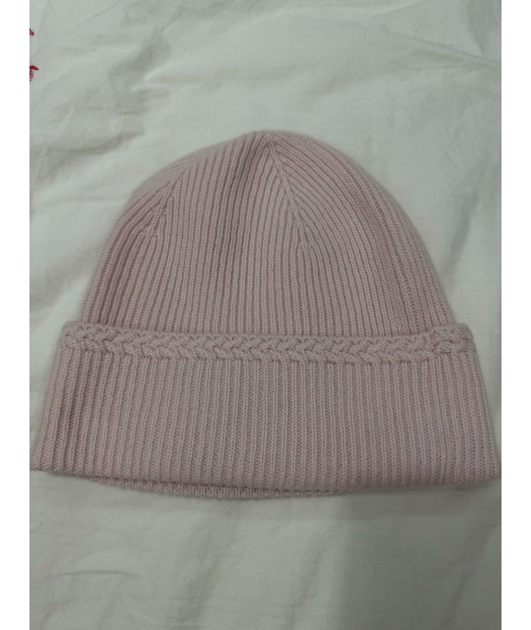 CHANEL Розовая кашемировая шапка, фото 2