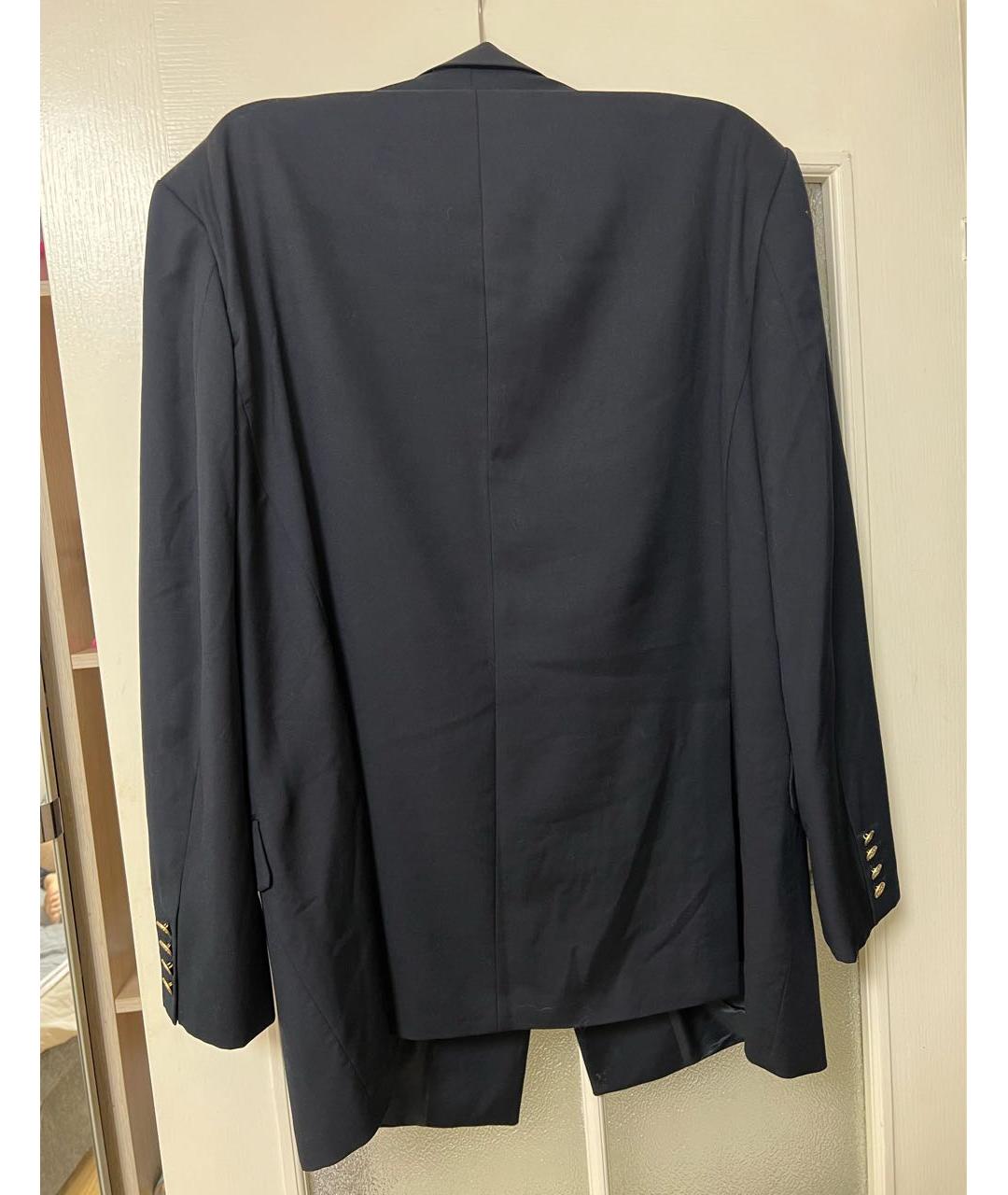 SAINT LAURENT Темно-синий вискозный пиджак, фото 2